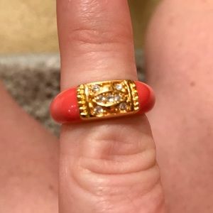 Red/Orange Cocktail Ring